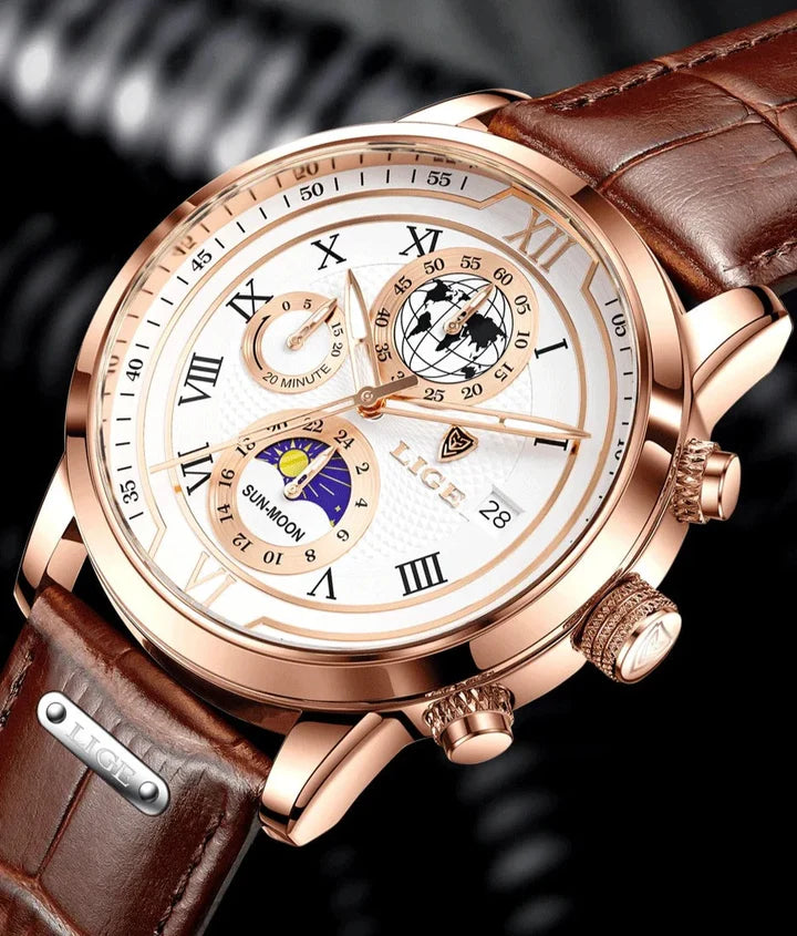 Reloj Esqueleto Automático de Lujo | Reloj Mecánico con Números Romanos