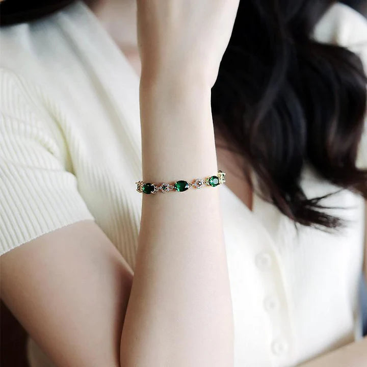 Pulsera Elegante de Piedras Preciosas | Joyería de Lujo para Mujeres