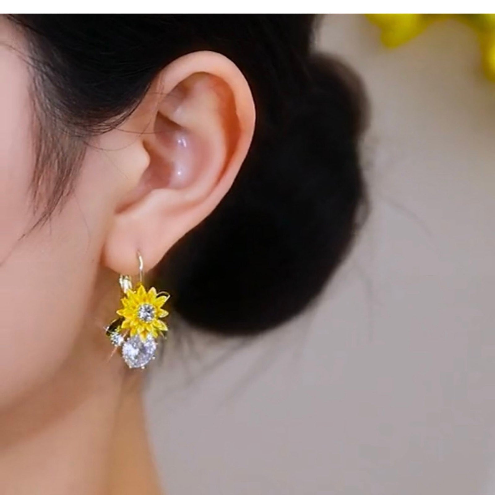 Pendientes Lujo Zirconia Mariposa