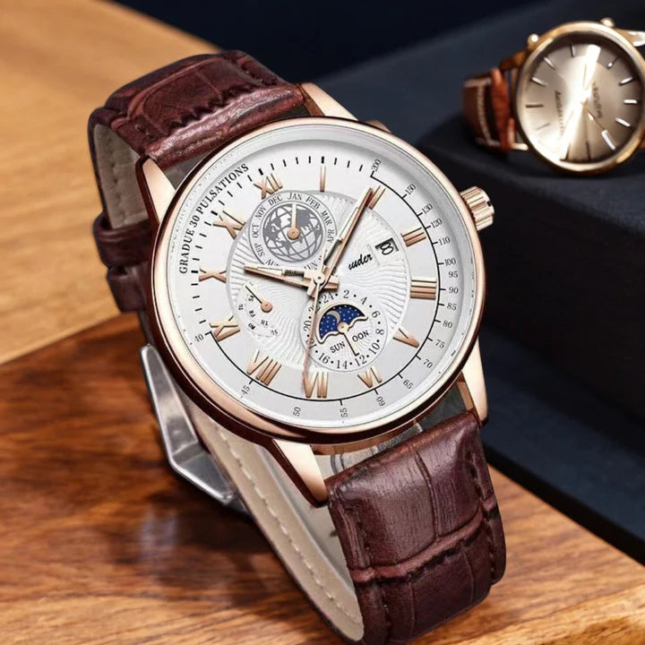 Reloj Esqueleto Automático de Lujo | Reloj Mecánico con Números Romanos