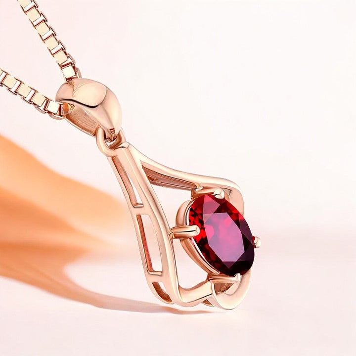 Colgante Rubí Chic Elegante | EDICIÓN LIMITADA