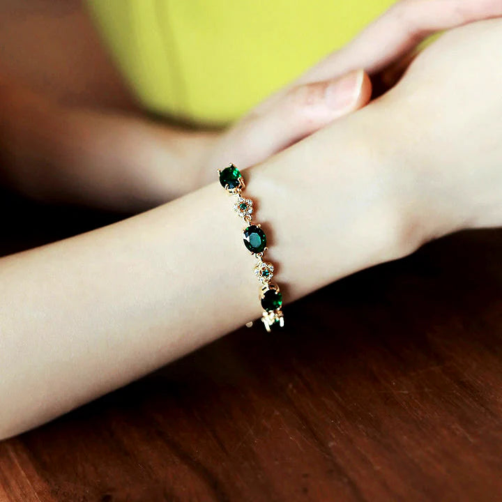 Pulsera Elegante de Piedras Preciosas | Joyería de Lujo para Mujeres