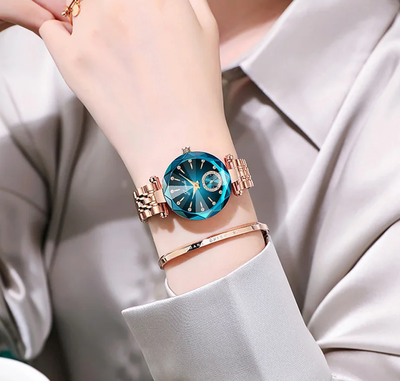 Lujo Reloj de Acero Mujer