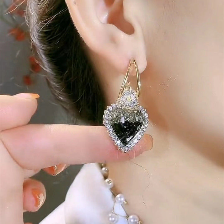 Pendientes Corazón Cristal Estrella