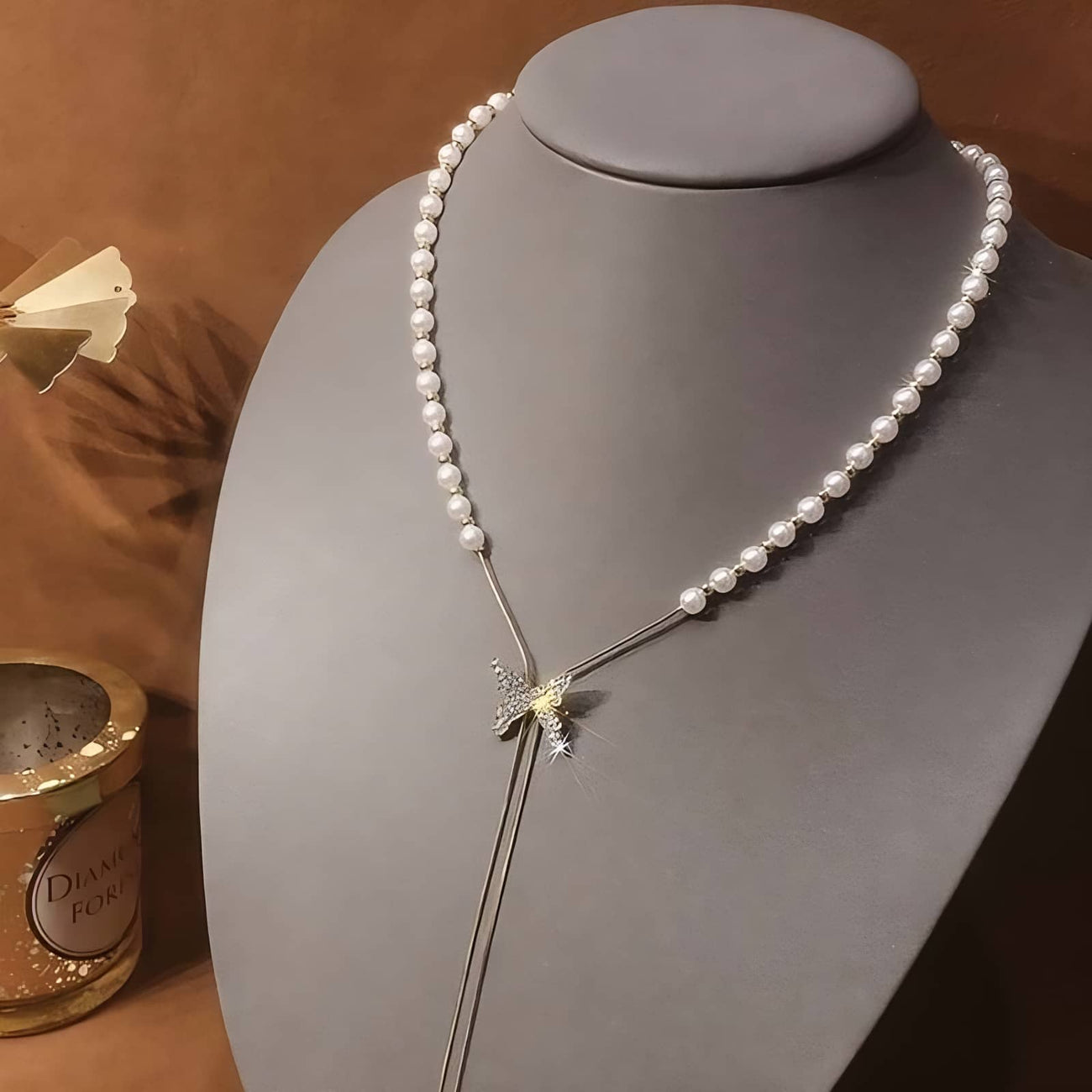 EDICIÓN LIMITADA | Collar Corazón Mariposa de Acero