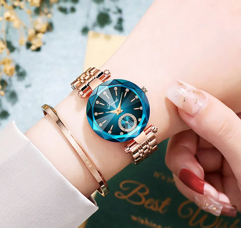 Lujo Reloj de Acero Mujer