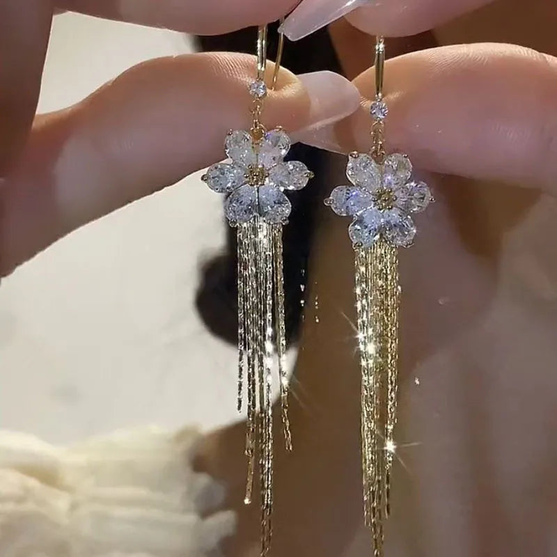 Pendientes de Flores Elegantes