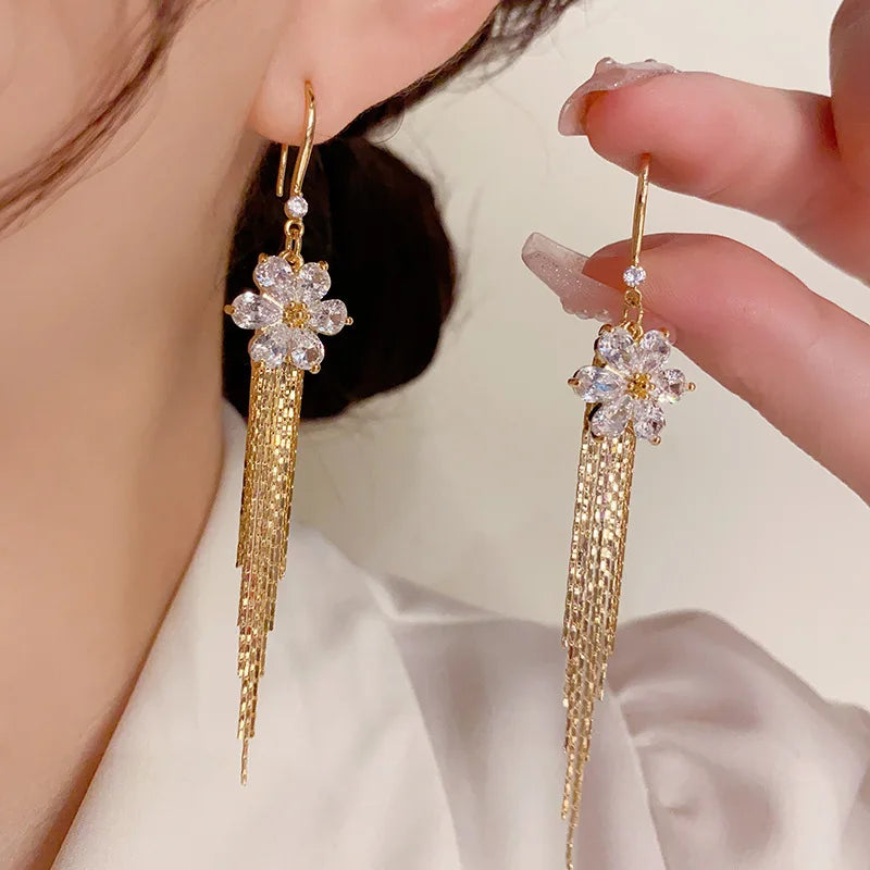 Pendientes de Flores Elegantes