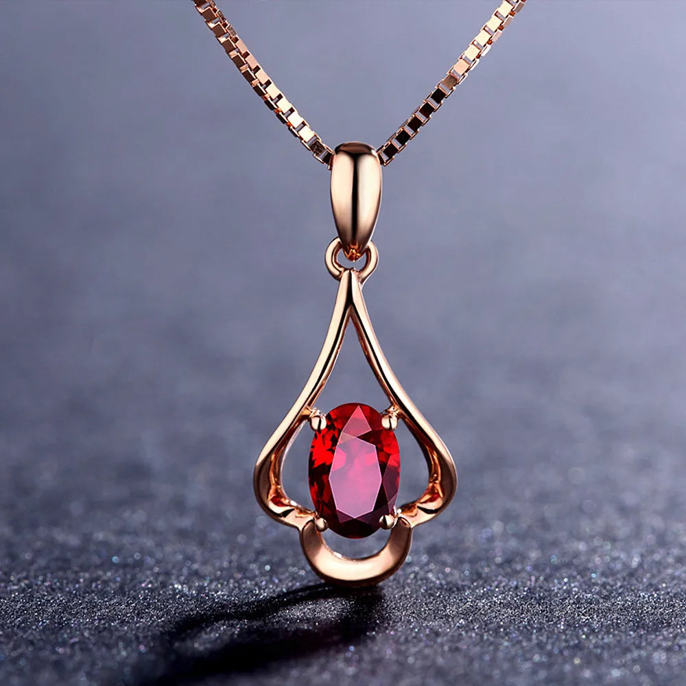 Colgante Rubí Chic Elegante | EDICIÓN LIMITADA